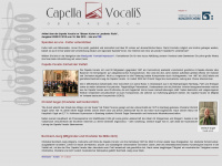 capellavocalis.de Webseite Vorschau