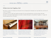 goll-orgel.ch Webseite Vorschau