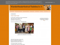 wandertheaterfestival.org Webseite Vorschau
