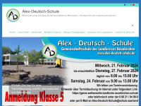 alex-deutsch-schule.de Webseite Vorschau