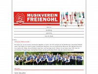 musikverein-freienohl.de Webseite Vorschau