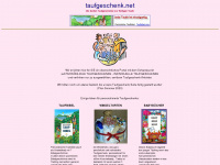 taufgeschenk.net Webseite Vorschau