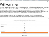 alfina.ch Webseite Vorschau
