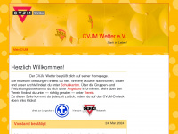 cvjm-wetter.de Webseite Vorschau