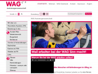 wag.or.at Webseite Vorschau