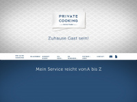 privatecooking.at Webseite Vorschau