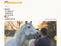 haziallat.hu Webseite Vorschau