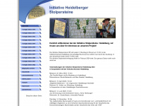 stolpersteine-heidelberg.de Webseite Vorschau