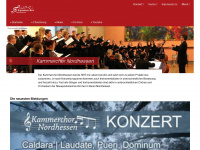 kammerchor-nordhessen.de Webseite Vorschau
