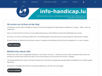 info-handicap.lu Webseite Vorschau