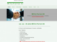 mcs-partner.ch Webseite Vorschau