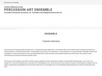 percussion-art-ensemble.de Webseite Vorschau
