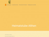 heimatstube-althen.de Webseite Vorschau