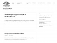 fachschaft-physik.de Webseite Vorschau