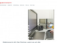 elektronorm.ch Webseite Vorschau