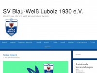 blau-weiss-lubolz.de Webseite Vorschau