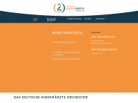 kinderaerzteorchester.de Webseite Vorschau