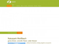 naturpark-weissbach.at Webseite Vorschau