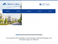 martens-kuehl.de Webseite Vorschau