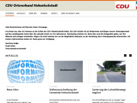 cdu-hohenlockstedt.de Webseite Vorschau