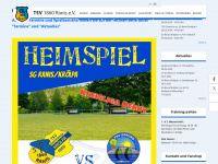 tsv1860ranis.de Webseite Vorschau