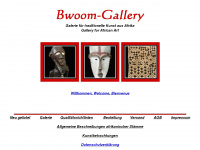 bwoom-gallery.com Webseite Vorschau