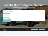 porsche-showtime.ch Webseite Vorschau