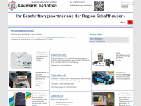 baumann-schriften.ch Webseite Vorschau