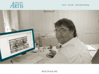 artis-druck.ch Webseite Vorschau