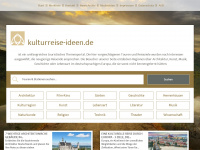 kulturreise-ideen.de Webseite Vorschau