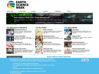 earthsciweek.org Webseite Vorschau