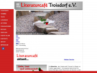 literaturcafe-troisdorf.de Webseite Vorschau