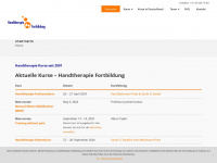 handtherapie-fortbildung.com Webseite Vorschau