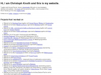 christoph-knoth.com Webseite Vorschau