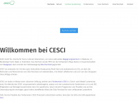 cesci.ch Webseite Vorschau