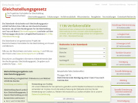 gleichstellungsgesetz.ch Webseite Vorschau