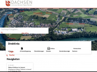 dachsen.ch Webseite Vorschau