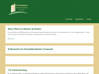 franziskaner-vossenack.de Webseite Vorschau