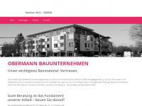 bauunternehmen-obermann.de Webseite Vorschau