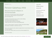 gaestehaus-wild.de Webseite Vorschau