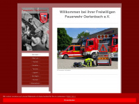 feuerwehr-oerlenbach.de Webseite Vorschau