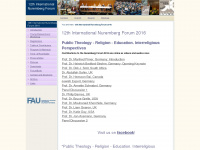 nuernberger-forum.uni-erlangen.org Webseite Vorschau