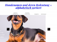 hunde-name.de Webseite Vorschau