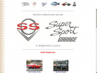 supersportgarage.ch Webseite Vorschau