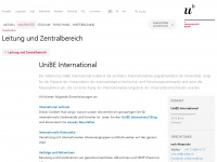 int.unibe.ch Webseite Vorschau