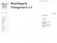 musikkapelle-villingendorf.de Webseite Vorschau