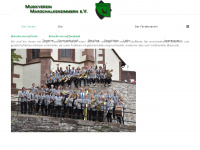 musikverein-marschalkenzimmern.de Webseite Vorschau
