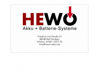 hewo-akku.de Webseite Vorschau
