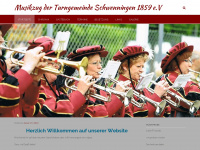 musikzug-tg.de Webseite Vorschau