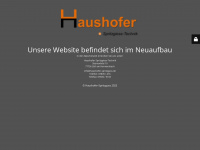 haushofer-spritzguss.de Webseite Vorschau